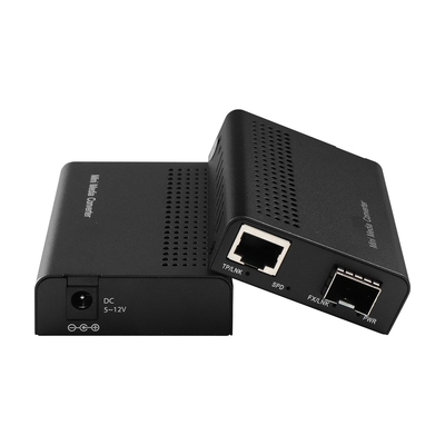 Мини 10G медиа конвертер Unmanaged SFP + оптоволоконный к 10GBased-T Rack Монтабельный