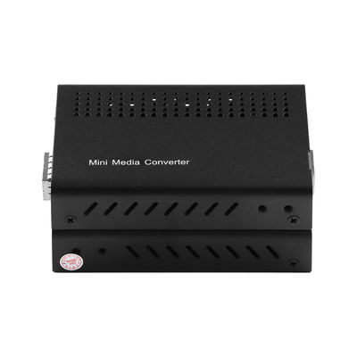 Мини-медиаконвертер 10G неуправляемый SFP+ оптоволокно в 10GBase-T с возможностью установки в стойку, CE