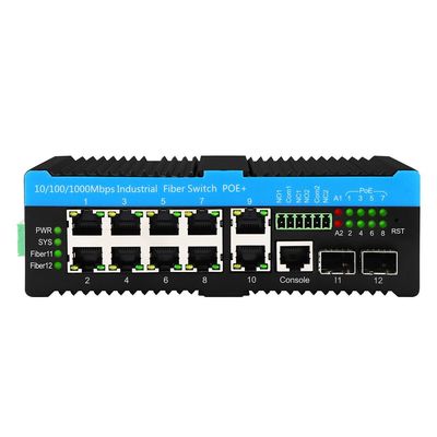 Управляемый коммутатор промышленной сети 2*2.5G SFP+8*RJ45 Порты 10/100/1000M POE 90W наружный коммутатор