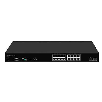 16-портовый коммутатор Ethernet 2.5G с 10G оптоволоконными восходящими каналами, неуправляемый, без вентилятора, питание от сети переменного тока