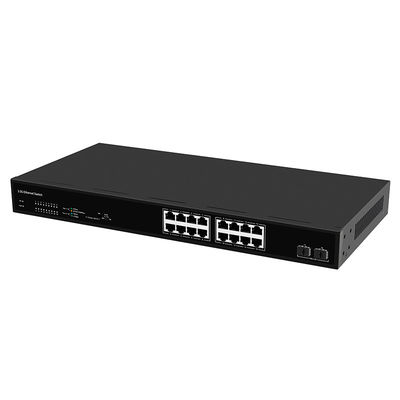 16-портовый коммутатор Ethernet 2.5G с 10G оптоволоконными восходящими каналами, неуправляемый, без вентилятора, питание от сети переменного тока