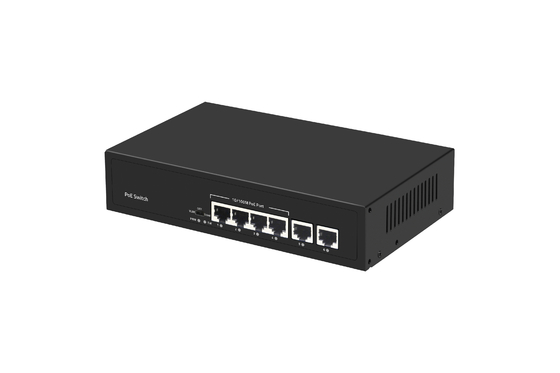 6 портов POE сеть переключатель 48V с 100Mbps порты IEEE 802.3 af/at сетевой переключатель