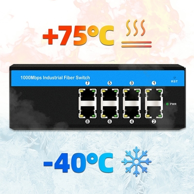 8 портов POE гигабитный коммутатор E-Mark 8*RJ45 промышленный Ethernet POE коммутатор