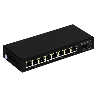 9 портов Неуправляемый 2.5G Ethernet Switch с 10G Uplink SFP порт 60Gbps Общая пропускная способность