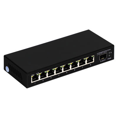 9 портов Неуправляемый 2.5G Ethernet Switch с 10G Uplink SFP портом и 60Gbps Backplane Bandwidth