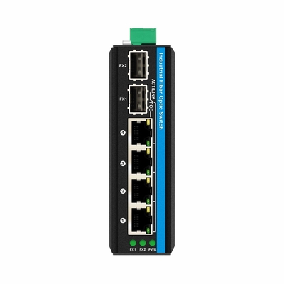 Мини 6 портов гигабитный Ethernet переключатель Poe переключатель din рельс 2 sfp+ 4 RJ45 DC48-52V двойной вход