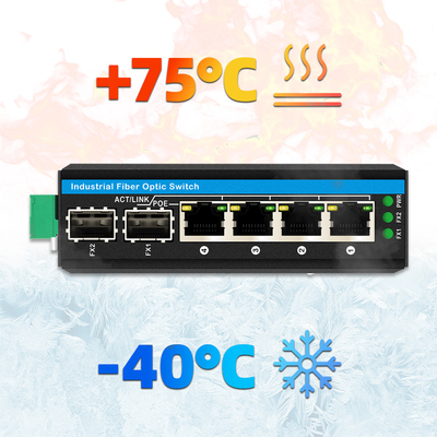Мини 6 портов гигабитный Ethernet переключатель Poe переключатель din рельс 2 sfp+ 4 RJ45 DC48-52V двойной вход