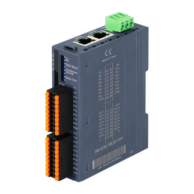 Промышленный дистанционный модуль ввода/вывода PLC Module Modbus-TCP/IP I/O Module 100Mbit/s 24VDC Ввод 16DI +16DO IP20 Din Rail