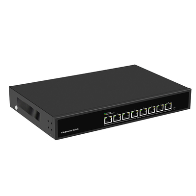 8 портов 10G Ethernet Switch Неуправляемая скорость автоматического обнаружения