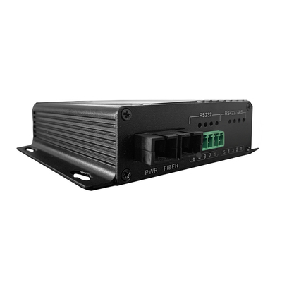 Промышленный DIN-Rail RS485 RS422 RS485 Серийные данные на волоконный преобразователь Волоконный оптический модем
