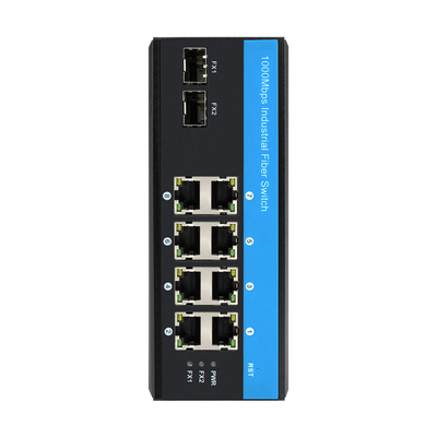 Гигабитный 8-портный коммутатор Poe неуправляемый коммутатор Poe 6 x Гигабитный PoE+ Порты 2 x 1.25G SFP Волоконные порты 240 Вт для наружного использования