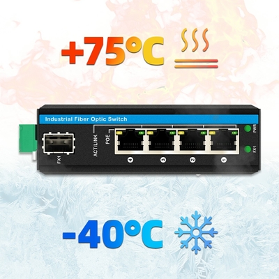 5 портов 10/100/1000mbps Ethernet Switch 4RJ45+1SFP Outdoor Poe Switch Производитель