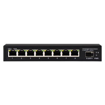 10G Ethernet Switch Неуправляемый сетевой коммутатор 8*2.5G RJ45+1*10G SFP порты