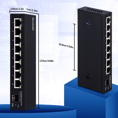 10G Ethernet Switch Неуправляемый сетевой коммутатор 8*2.5G RJ45+1*10G SFP порты