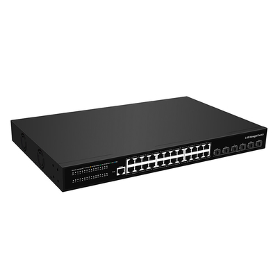 24 порта 2.5G Ethernet L3 Управляемый коммутатор с 10G Fiber Uplink Single AC Input