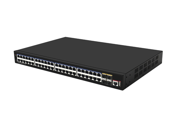 48 портов 10G Poe Switch L3 Управляемый Ethernet Switch с 48*гигабитными портами Poe + 4*10G Sfp+ портами