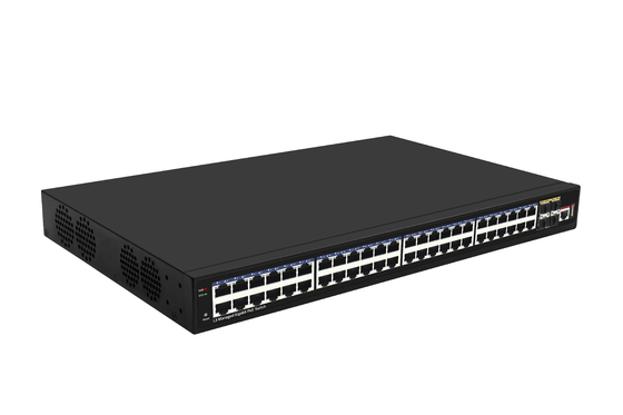 48 портов 10G Poe Switch L3 Управляемый Ethernet Switch с 48*гигабитными портами Poe + 4*10G Sfp+ портами