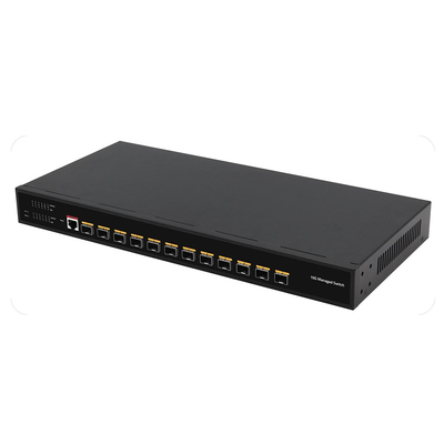 10G Fiber L3 Managed Switch 12 Port Full Optic Ports Консоль управляемый вход переменного тока