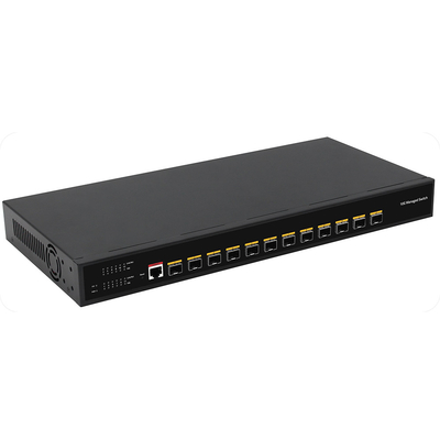 10G Fiber L3 Managed Switch 12 Port Full Optic Ports Консоль управляемый вход переменного тока