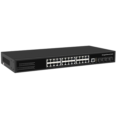 10G управляемый коммутатор 24 порта Гигабитный медный кольцо ERPS Управляемый 1G/2.5G волокно