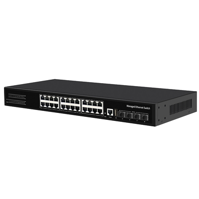 10G управляемый коммутатор 24 порта Гигабитный медный кольцо ERPS Управляемый 1G/2.5G волокно