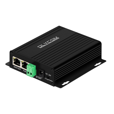 Гигабитный 30 Вт PoE Splitter DC12V DC24V Выходная стена Монтируется на 100-метровом расстоянии PoE