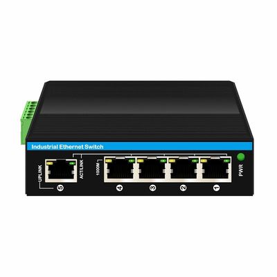 5 портов E-Mark Сертифицированный промышленный коммутатор Ethernet с защитой от перенапряжения 6KV и скоростью сети гигабит
