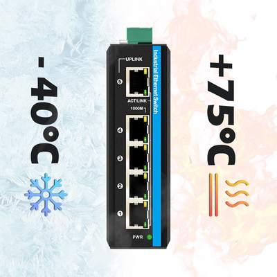 5-портный коммутатор промышленной сети Гигабит CE E-Mark Certified Unmanaged DIN Mounted