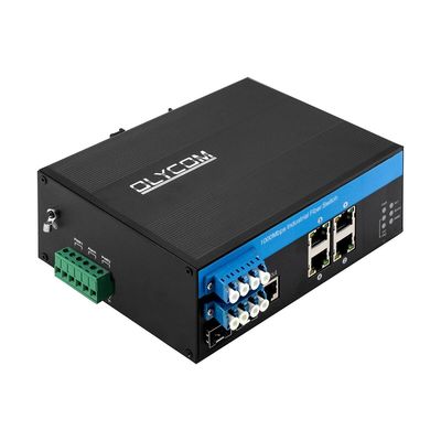Промышленный управляемый коммутатор Ethernet с функцией обхода D2*2B SM LC соединитель IP40 степень защиты для защиты оптической линии