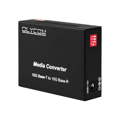 10G SFP+ Неуправляемый преобразователь волоконных средств массовой информации с переключателем DIP
