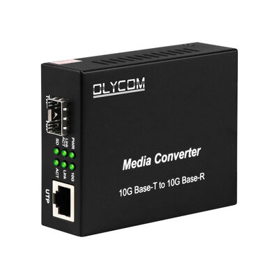 10G SFP+ Неуправляемый преобразователь волоконных средств массовой информации с переключателем DIP