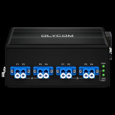 Ключ оптоволоконного обхода AC/DC Двойной вход 2*2B LC SM/MM