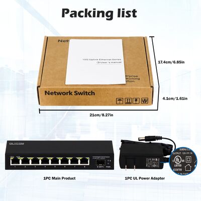 Неуправляемый 2.5G Ethernet Switch с 60Gbps Backplane Bandwidth и 10G Uplink SFP Port для бизнес-сетей