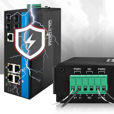 8 портов L2 Управляемый Ethernet Switch 1G/2.5G SFP Uplinks Промышленный класс CE FCC