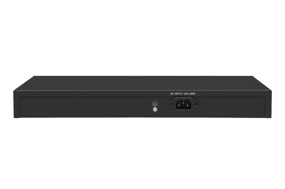 24-портовый гигабитный PoE-коммутатор, 1U, неуправляемый, 1G Ethernet, бюджет 300 Вт, без вентилятора