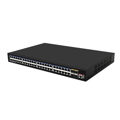 52-Port L3 Managed PoE Switch With 10G Uplink For Enterprise Networks 400W Budget CE