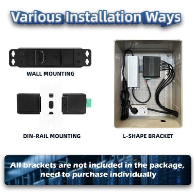 Промышленный PoE-коммутатор для солнечных батарей DC12-48V 240W с веб-управлением для систем видеонаблюдения