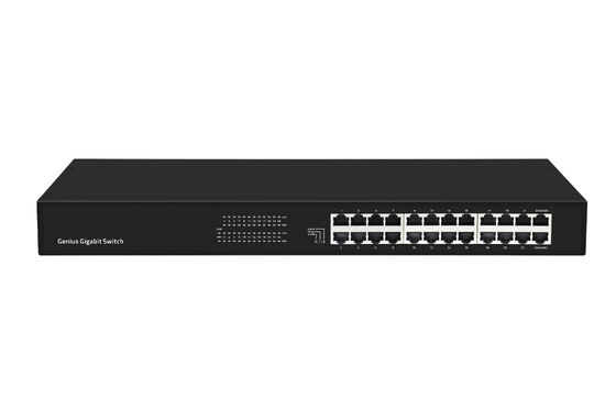 24-портный гигабитный неуправляемый коммутатор Ethernet с умной VLAN и режимом расширения CE без вентилятора