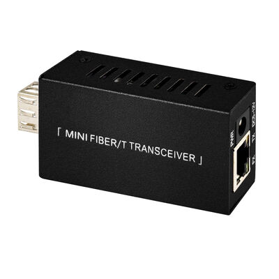 Мини-гигабитный оптоволоконный преобразователь медиа DC5V DC12V компактный размер 20 км