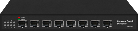 8-портный полный 10G SFP + Fiber Ethernet Switch 1G 2.5G Соответствующий неуправляемым без вентилятора CE FCC