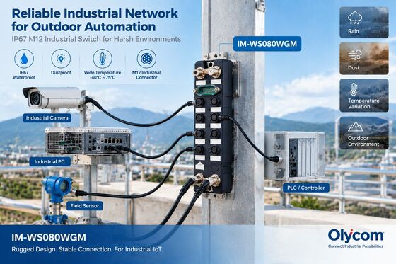 Устойчивый IP67 водонепроницаемый 8 портовый Гигабитный промышленный Ethernet-сдвиг Управляемый M12 Железнодорожный Ethernet-сдвиг