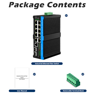Управляемый коммутатор промышленной сети 2*2.5G SFP+8*RJ45 Порты 10/100/1000M POE 90W наружный коммутатор
