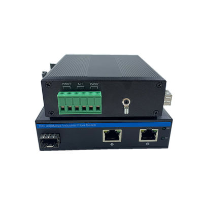 Сетевой коммутатор промышленного класса 10/100 м 1 Sfp 2 Rj45 Неуправляемый сетевой коммутатор IP40 DC 9-36V