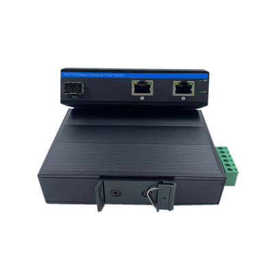 Сетевой коммутатор промышленного класса 10/100 м 1 Sfp 2 Rj45 Неуправляемый сетевой коммутатор IP40 DC 9-36V