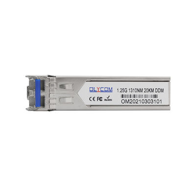 1.25Gb/S SFP модуль передатчик Гигабитный модуль Ethernet LR 20 км Единый режим CE RoHS