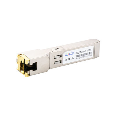Гигабитный трансивер SFP модуля RJ45 10/100/1000BASE-T через кабель Cat5 UTP с возможностью горячей замены
