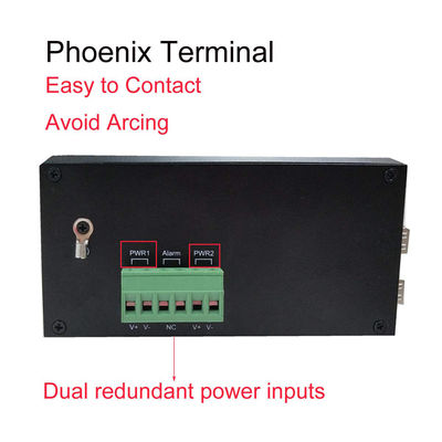 Промышленный переключатель 12VDC 8 порта, IM-FS180GW Степень защиты Din Rail Ethernet Switch