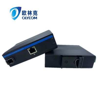 Прочный преобразователь СМИ Poe 15.4W 30W 10/100m Fast Ethernet Unmanaged Ce Din Rail