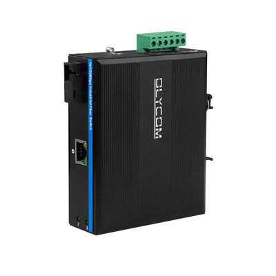 20 км WDM медиа конвертер Fast Ethernet Rugged Industrial Network Мини размер Неуправляемый