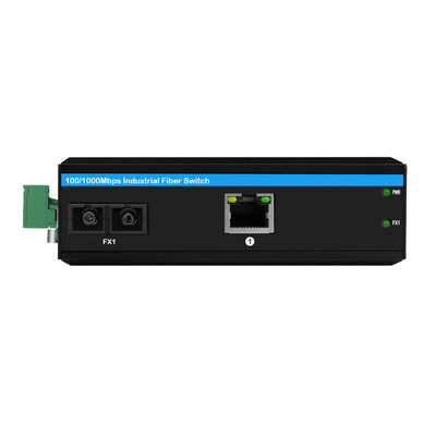 40 км Гигабитный преобразователь СМИ Ethernet SC Волокно одномодный неуправляемый прочный корпус CE FCC